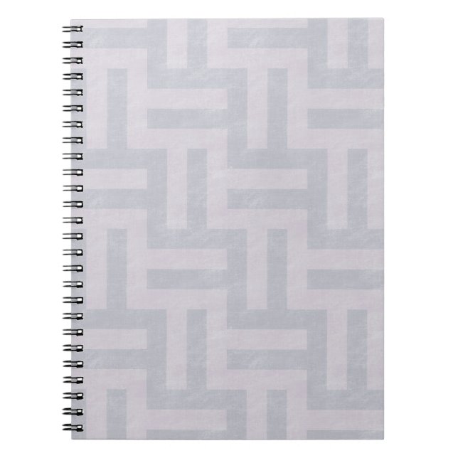 Purple Abstract Stripes Notebook (Front)