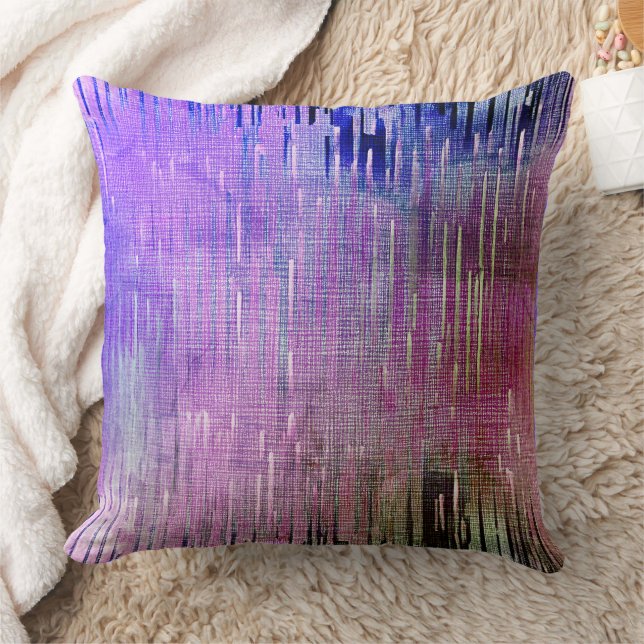Purple abstract texture cushion (Blanket)