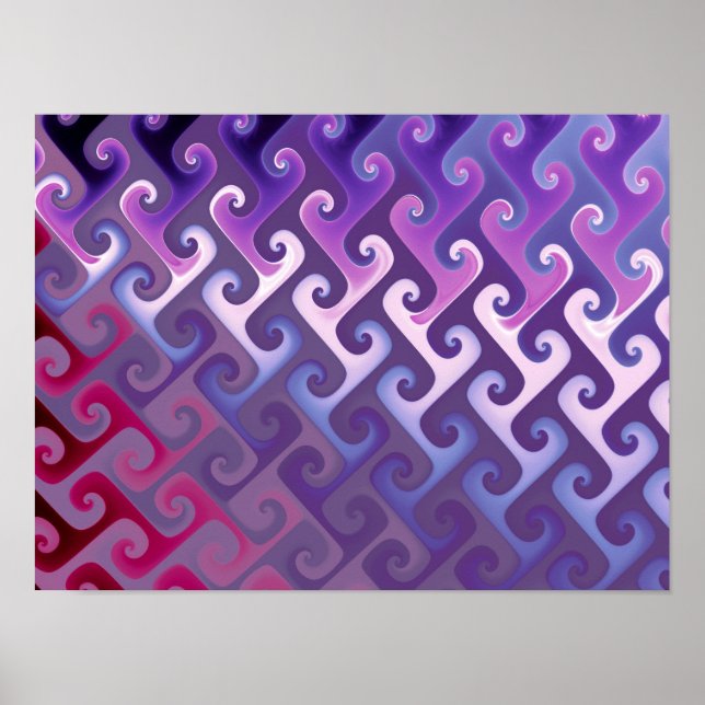 Purple Abstract Texture Poster (Front)