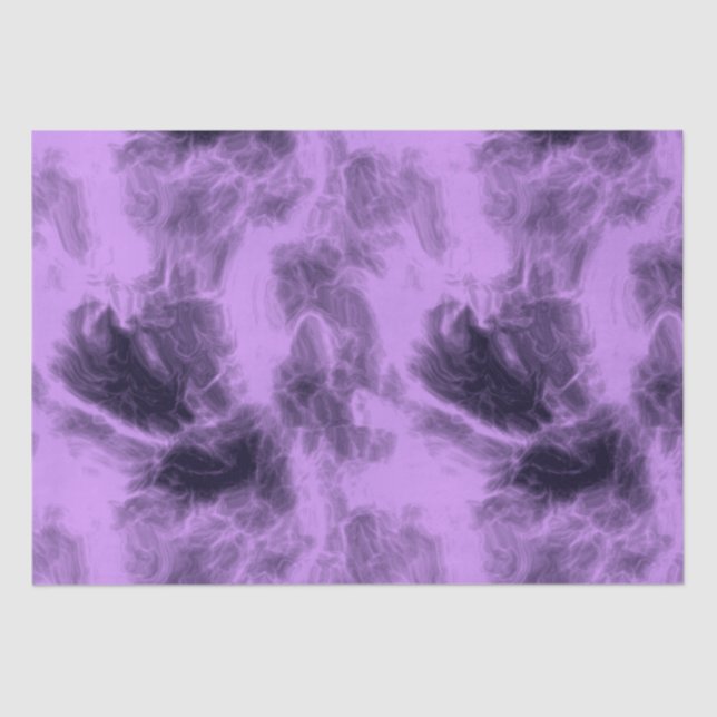 Purple abstract tissue paper (Front)