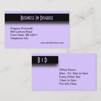Purple Accent Business Card
