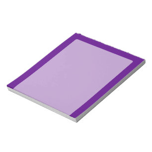 Purple Accent Colour Decor Customisable Notepad