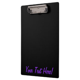 Purple Accent Union Jack Decor Clipboard