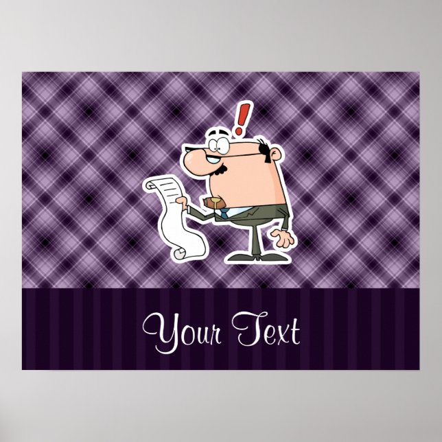 Purple Accountant Poster (Front)