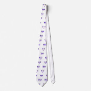 Purple aeroplane tie