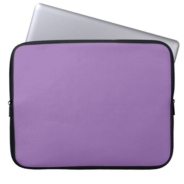 Purple African Violet Trend Colour Customised Blan Laptop Sleeve (Front)