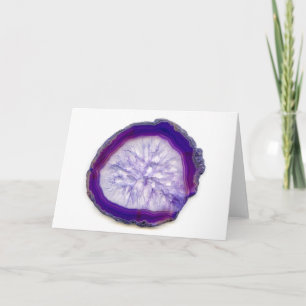 Purple Agate Greeting Card