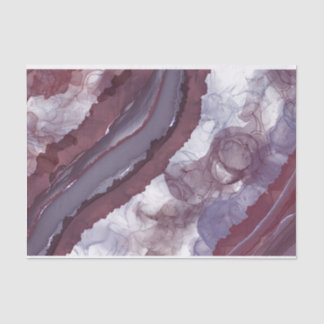 Purple Alcohol Ink Ribbon Tissue Paper