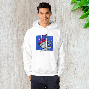Purple Alien in Teacup Spaceship Hoodie