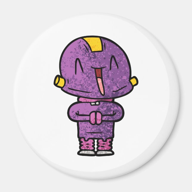 purple alien magnet (Front)
