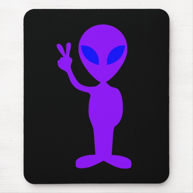 Purple Alien Mouse Pad (Front)