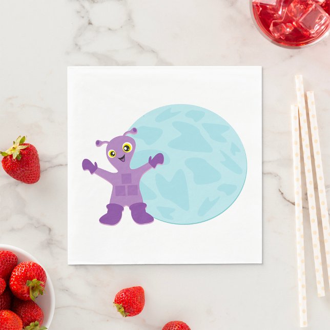 Purple Alien Napkin (Creator Uploaded)