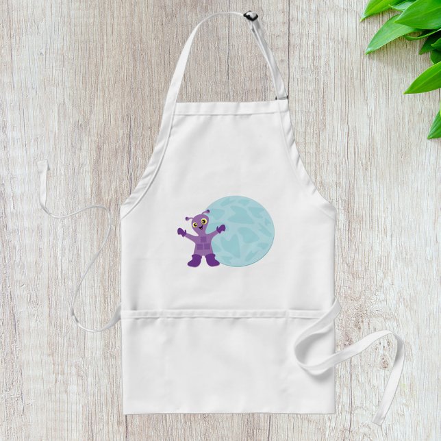 Purple Alien Standard Apron (Creator Uploaded)
