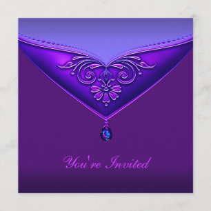 Purple All Occasion Party Invitation Template