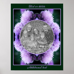 Purple Allium Personalised Create Your Own Photo Poster