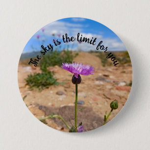 Purple Amberboa in Ancient Yerevan 7.5 Cm Round Badge