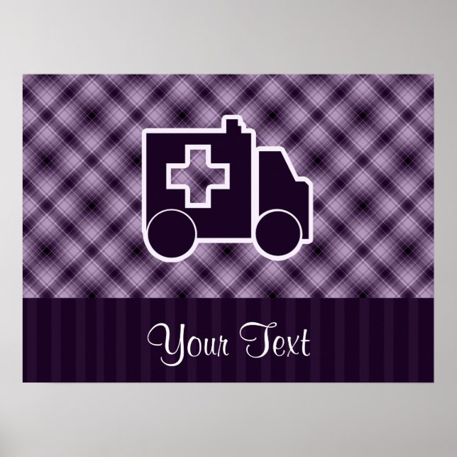 Purple Ambulance Poster (Front)