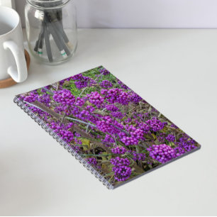 Purple American Beautyberry Botanical Notebook
