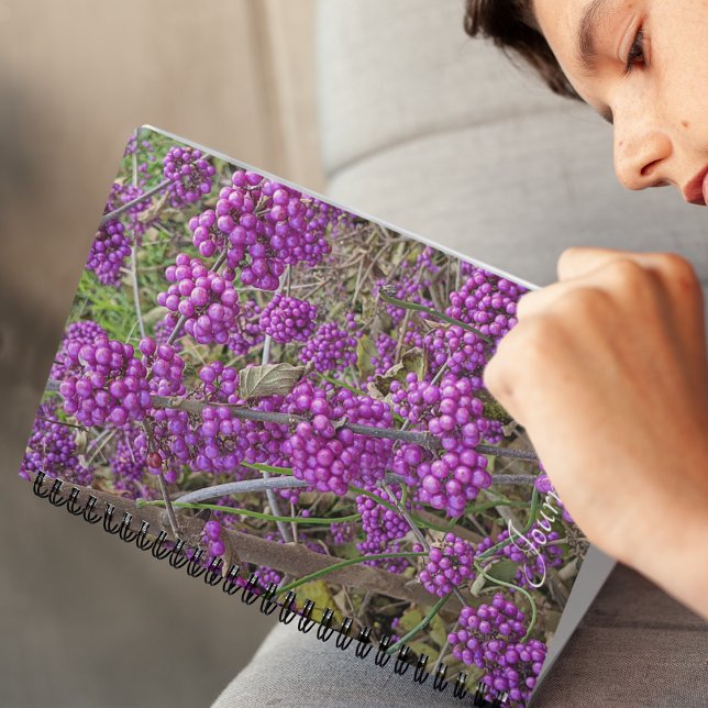 Purple American Beautyberry Botanical Notebook (In Situ)