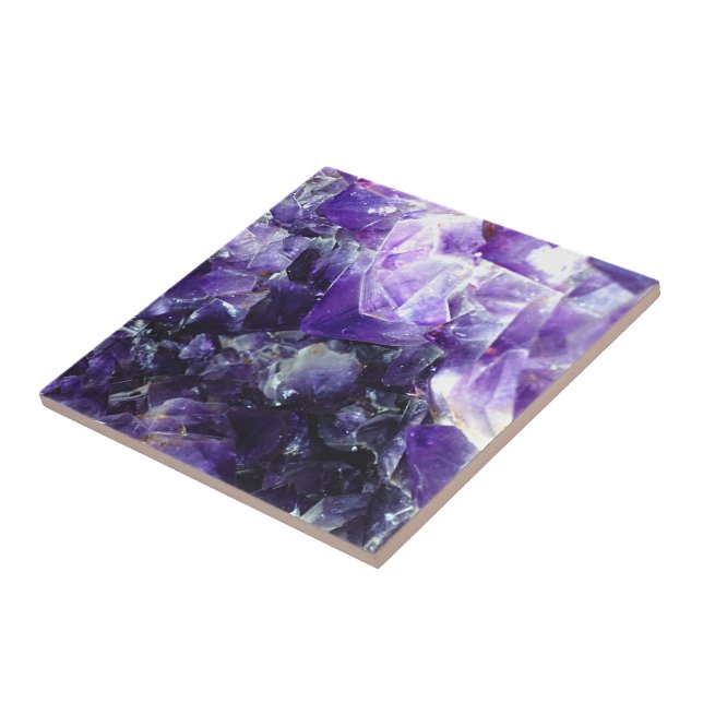 Purple amethyst ceramic tile (Side)