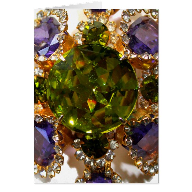 Purple Amethyst Diamonds Emeralds jewellery  (Front)