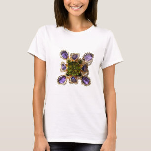 Purple Amethyst Diamonds Emeralds jewellery  T-Shirt