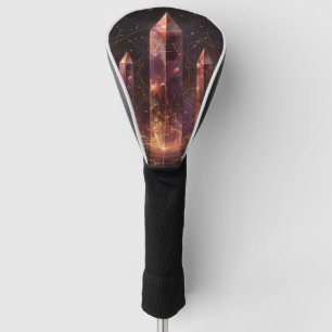 Purple Amethyst Galaxy Fantasy Pattern Golf Head Cover