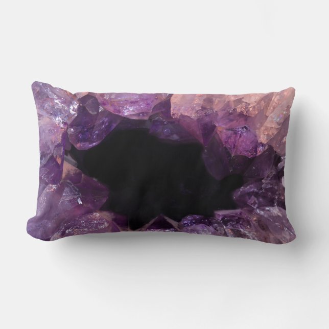 Purple Amethyst Lumbar Cushion (Front)