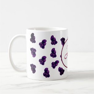 Purple Amethyst Stones Pattern Classic Mug