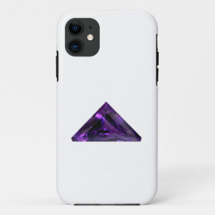 Purple Amethyst Triangle Gemstone iPhone 11 Case