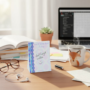 Purple And Aqua Painted Diamonds Post-it Notes