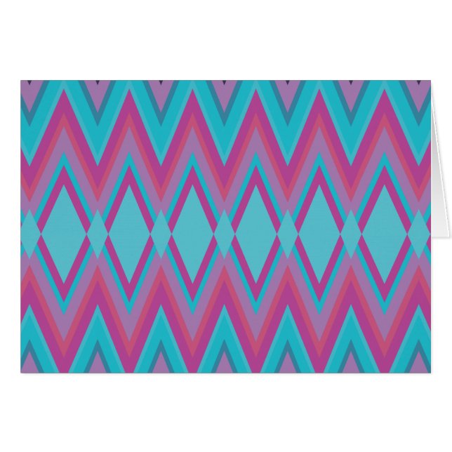 Purple and Aqua Tribal (Front Horizontal)