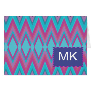 Purple and Aqua Tribal