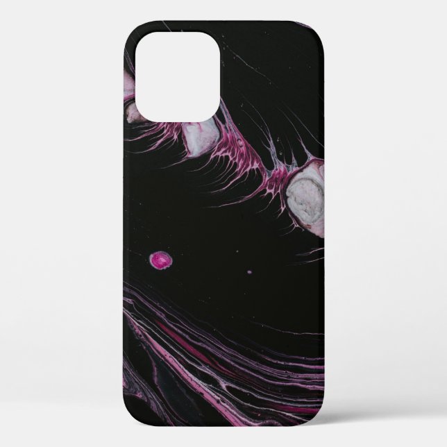 Purple and black abstract illustration Case-Mate iPhone case (Back)