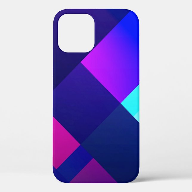 Purple and black chequered illustration Case-Mate iPhone case (Back)
