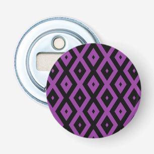 Purple and black diamond pattern bottle opener