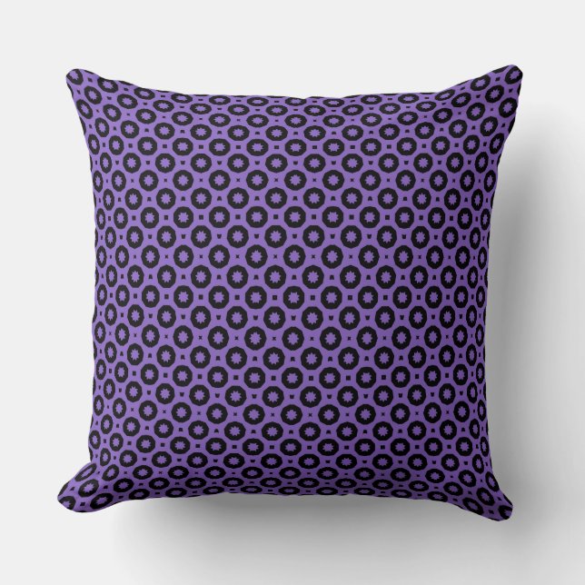 Purple and Black Geo Cushion (Front)