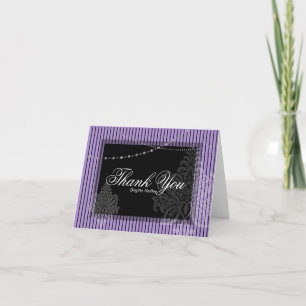 Purple and black holiday card