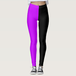Purple and Black Jester Leggings