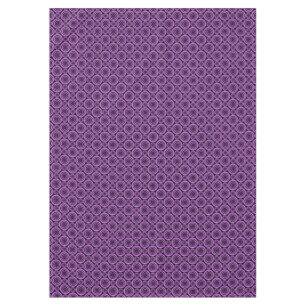 Purple and Black Modern Circles Pattern Tablecloth