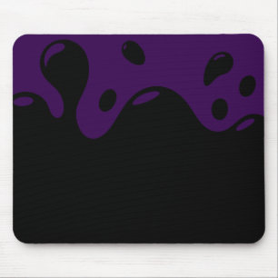 Purple and Black Mouse Pad