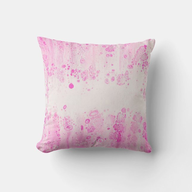 PURPLE AND BLACK POLKA DOT TEXTILE CUSHION (Front)