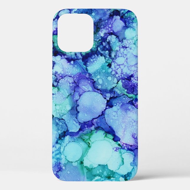 Purple and blue abstract painting Case-Mate iPhone case (Back)