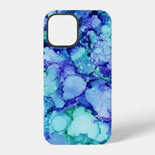 Purple and blue abstract painting iPhone 12 case
