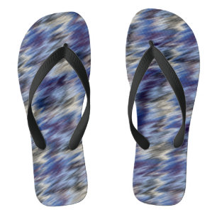 purple and blue abstract thongs