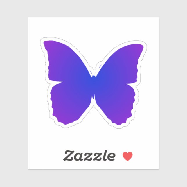 Purple and Blue Butterfly (Sheet)