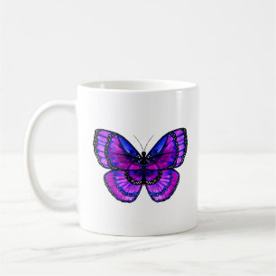 Purple and Blue Butterfly Coffee Mug