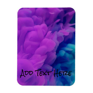 Purple and Blue Digital Smoke Magnet
