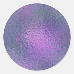 Purple and Blue Faux Foil Envelope Seal