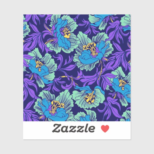 Purple and Blue Flowers William Morris (Sheet)